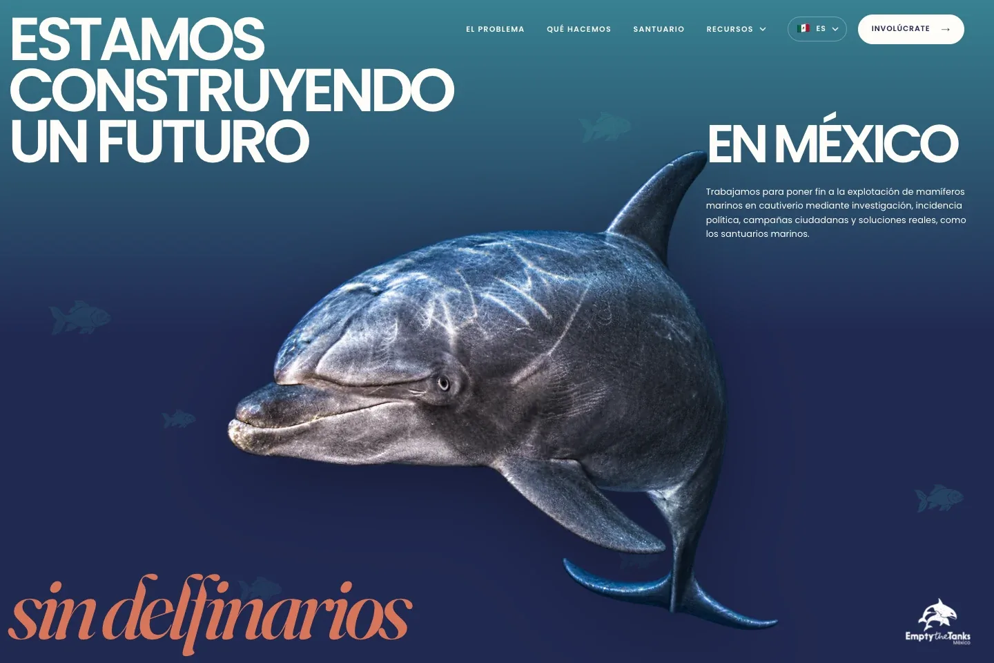 Nuevo sitio de Empty the Tanks México diseñado por Kigo