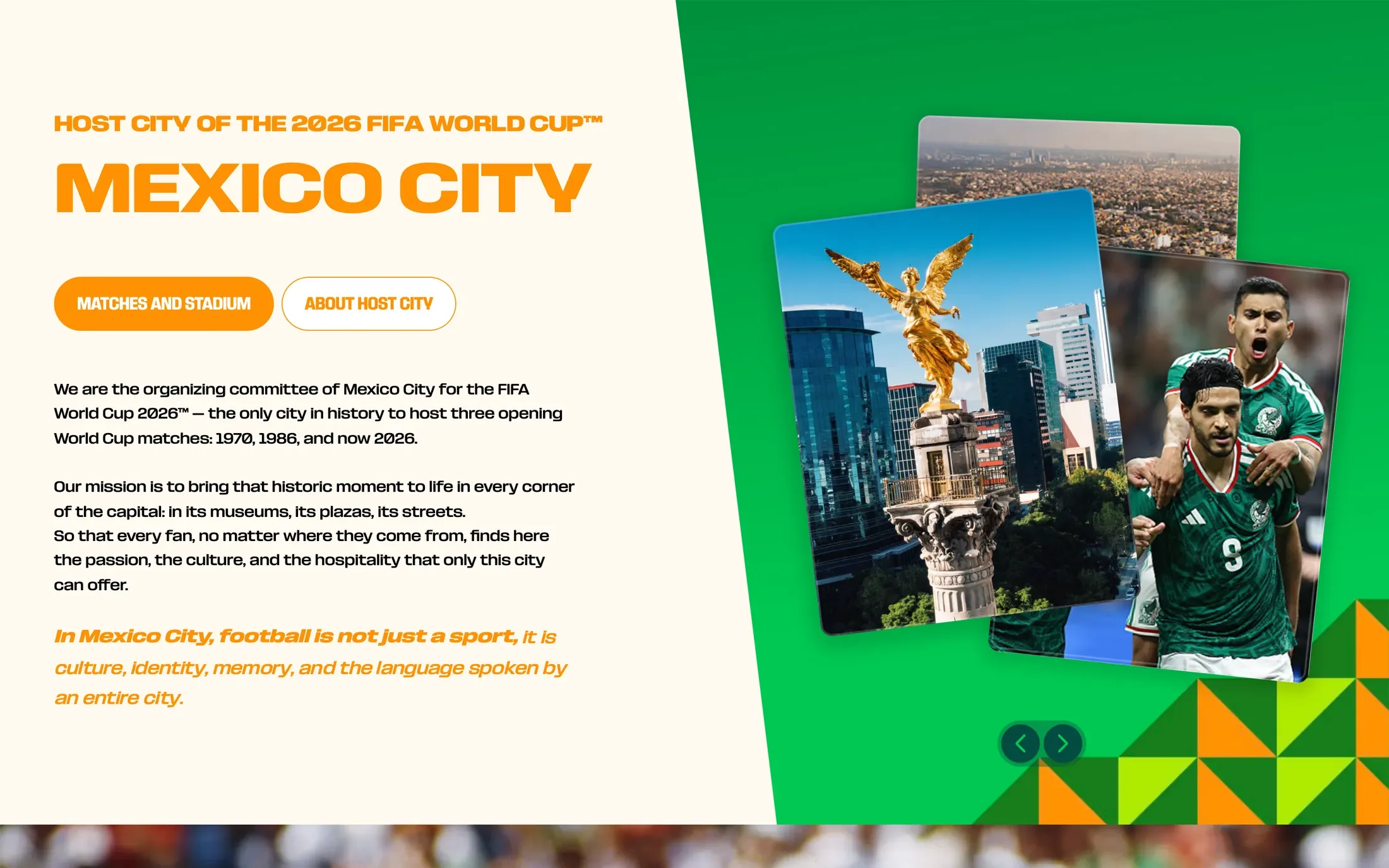 Presentación de la Ciudad de México como sede de la Copa Mundial de la FIFA 2026