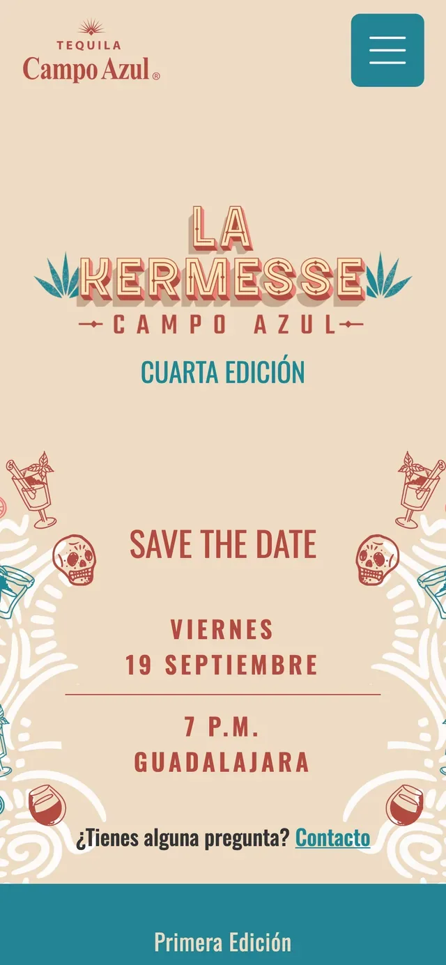 El save the date en un teléfono