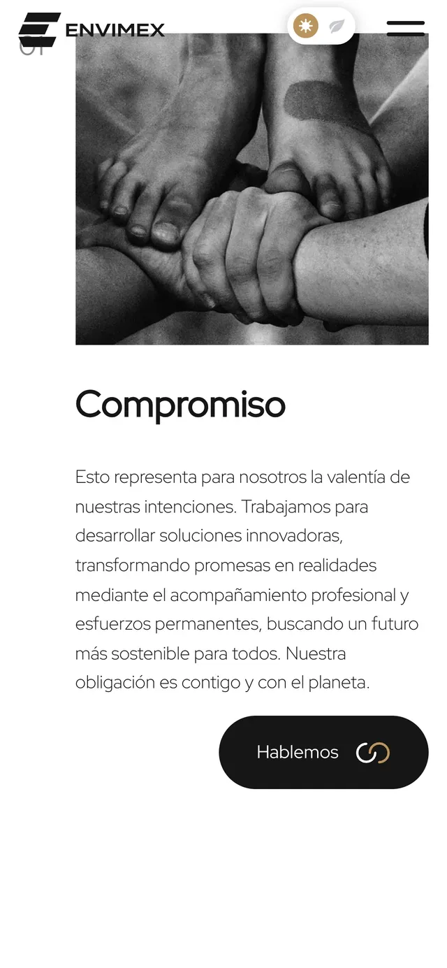 La filosofía de la empresa en un teléfono