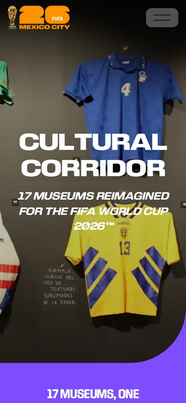 El corredor cultural en un teléfono