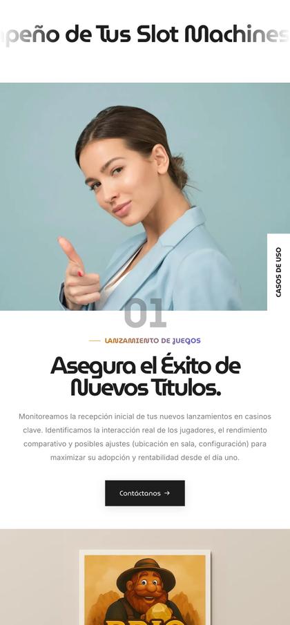 Brío: Plataforma de Monitoreo de Slots mobile view