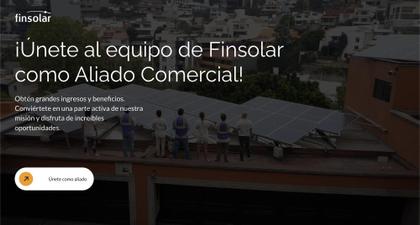 Finsolar: Great Homepage Design by Kigo desktop view