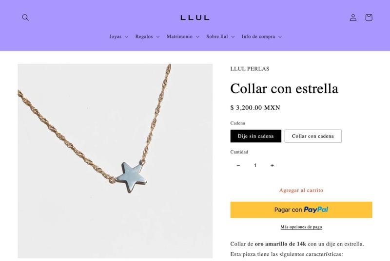 Layout anterior de la tienda de Llul