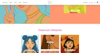 Mare Meva: Jewelry Ecommerce Website desktop view