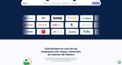 minu: Great Homepage Design desktop view