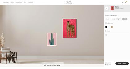 SM Art Wall: Interactive Website Design desktop view