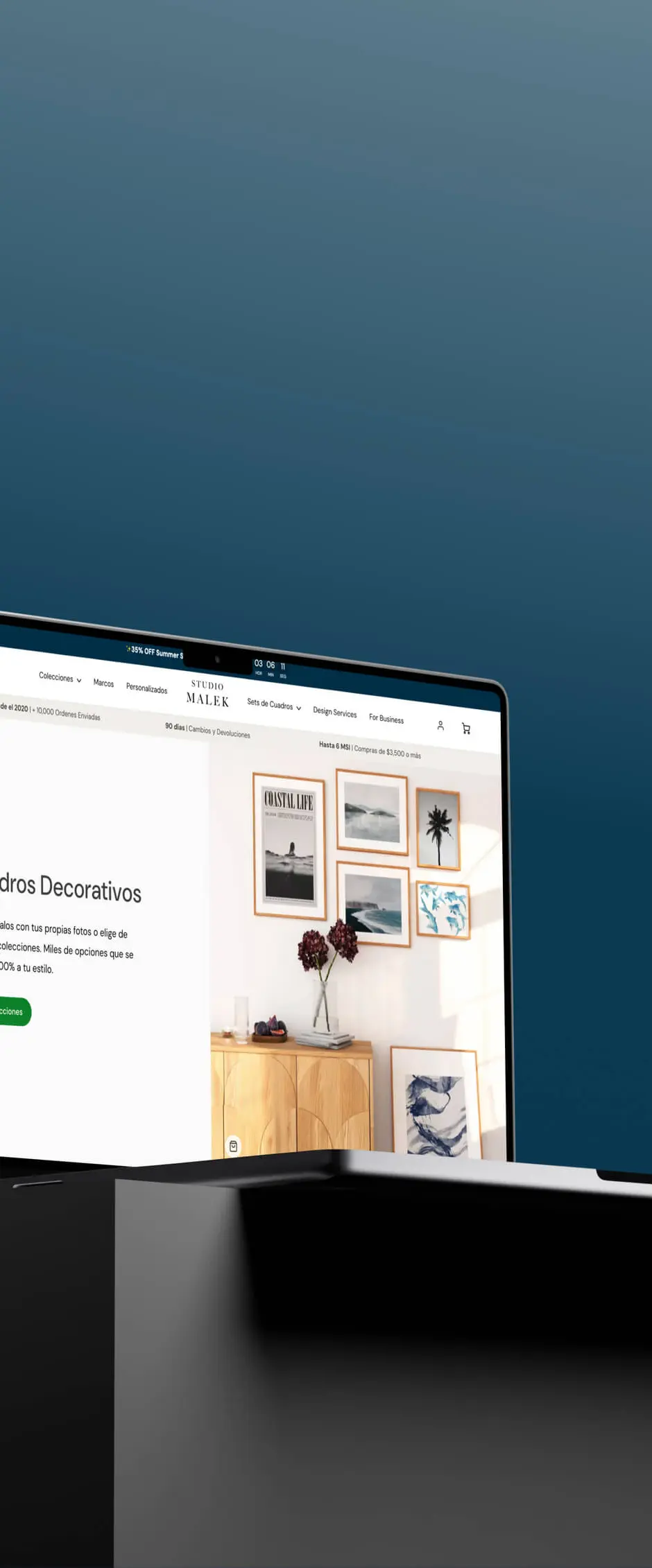 App interface showcase